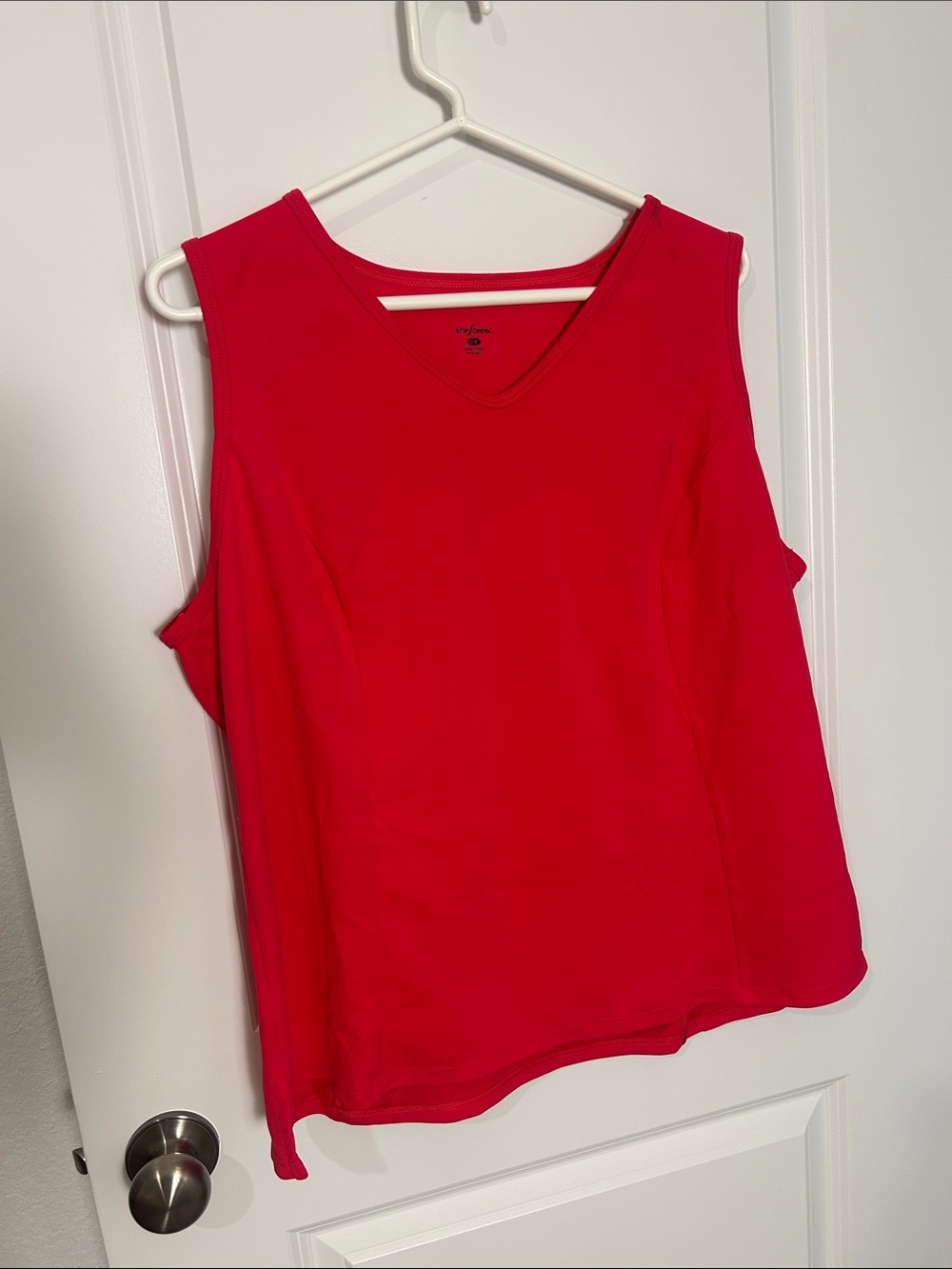 shebeest Bright Pink V-Neck Sleeveless Tank